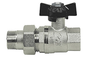 VALVOLA A SFERA MF CON BOCCHETTONE A FARFALLA- 1/2''  DN 15  PN 64- BUGAT- pezzi 1