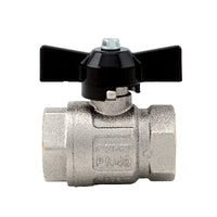 VALVOLA A SFERA FF IDEAL PASSAGGIO TOTALE- 1/4 DN8 50bar/725psi farf.nera- ITAP- pezzi 1