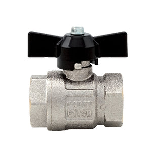 VALVOLA A SFERA FF IDEAL PASSAGGIO TOTALE- 1/4 DN8 50bar/725psi farf.nera- ITAP- pezzi 1