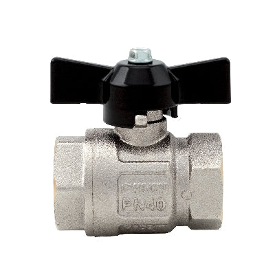 VALVOLA A SFERA FF IDEAL PASSAGGIO TOTALE- 1/4 DN8 50bar/725psi farf.nera- ITAP- pezzi 1