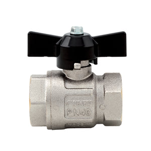 VALVOLA A SFERA FF IDEAL PASSAGGIO TOTALE- 1/4 DN8 50bar/725psi farf.nera- ITAP- pezzi 1