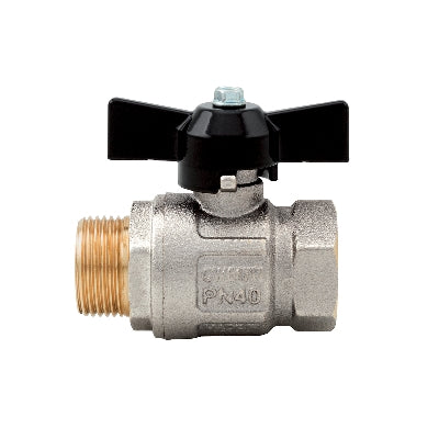 VALVOLA A SFERA MF IDEAL PASSAGGIO TOTALE- 1/4 DN8 50bar/725psi farf.nera- ITAP- pezzi 1