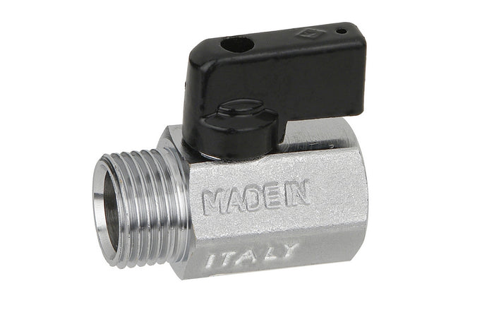 VALVOLA MINISFERA SATINATA MF BUGATTI- 1/4  DN 8  PN 10- BUGAT- pezzi 1