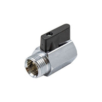 MINIVALVOLA SFERA MF CON LEVA NERA- 3/8- TIEMM- pezzi 1