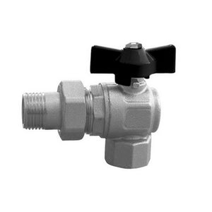 VALVOLA A SFERA AD ANGOLO PER COLLETTORI- 1/2''  DN 15  PN 40- BUGAT- pezzi 1