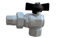 VALVOLA A SFERA AD ANGOLO PER COLLETTORI- 1/2''  DN 15  PN 40- BUGAT- pezzi 1