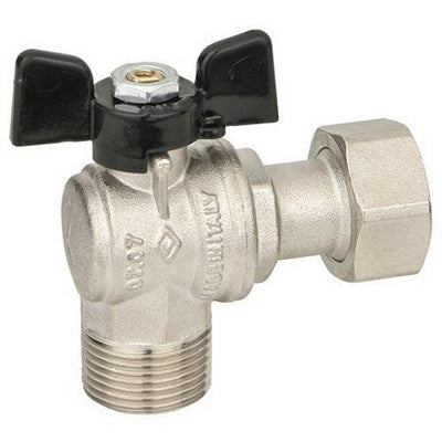 VALVOLA A SFERA AD ANGOLO A PASSAGGIO TOTALE MF DADO MOBILE- 1/2x3/4  DN 15  PN 40- BUGAT- pezzi 1