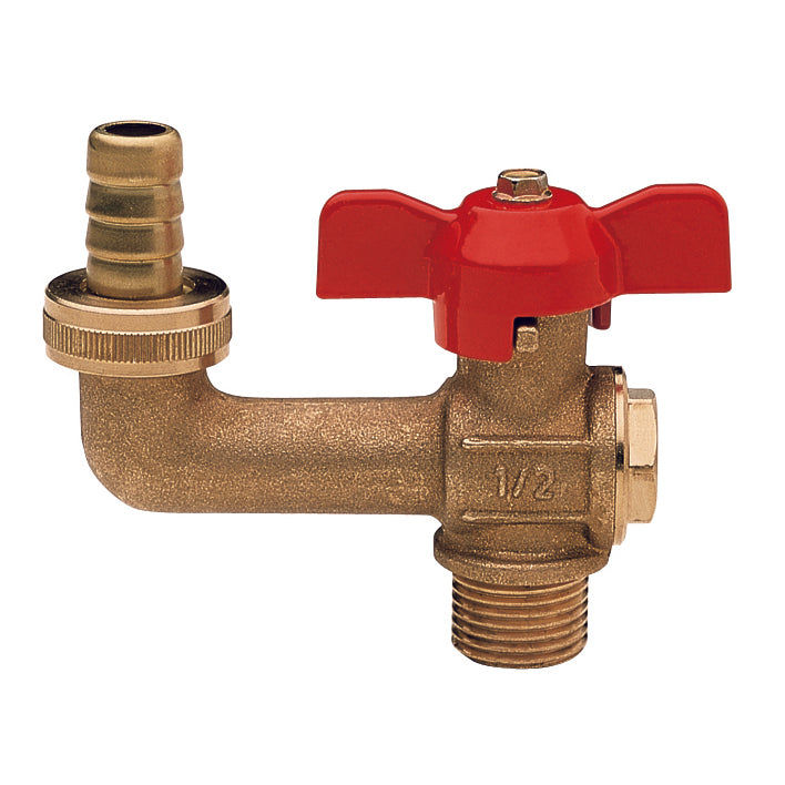 RUBINETTO PORTAGOMMA A SFERA PER GIARDINO- 3/4 (DN 20) 15 bar/217.5psi- ITAP- pezzi 1