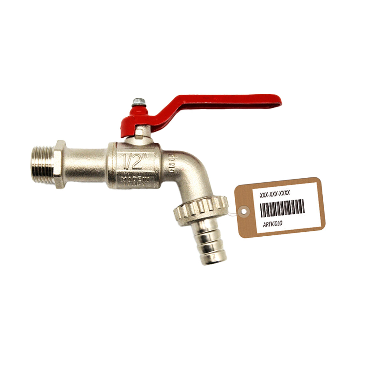 RUBINETTO A SFERA CON PORTAGOMMA F-BRICO- 3/4  DN 14  PN 16- FAIDF- pezzi 1