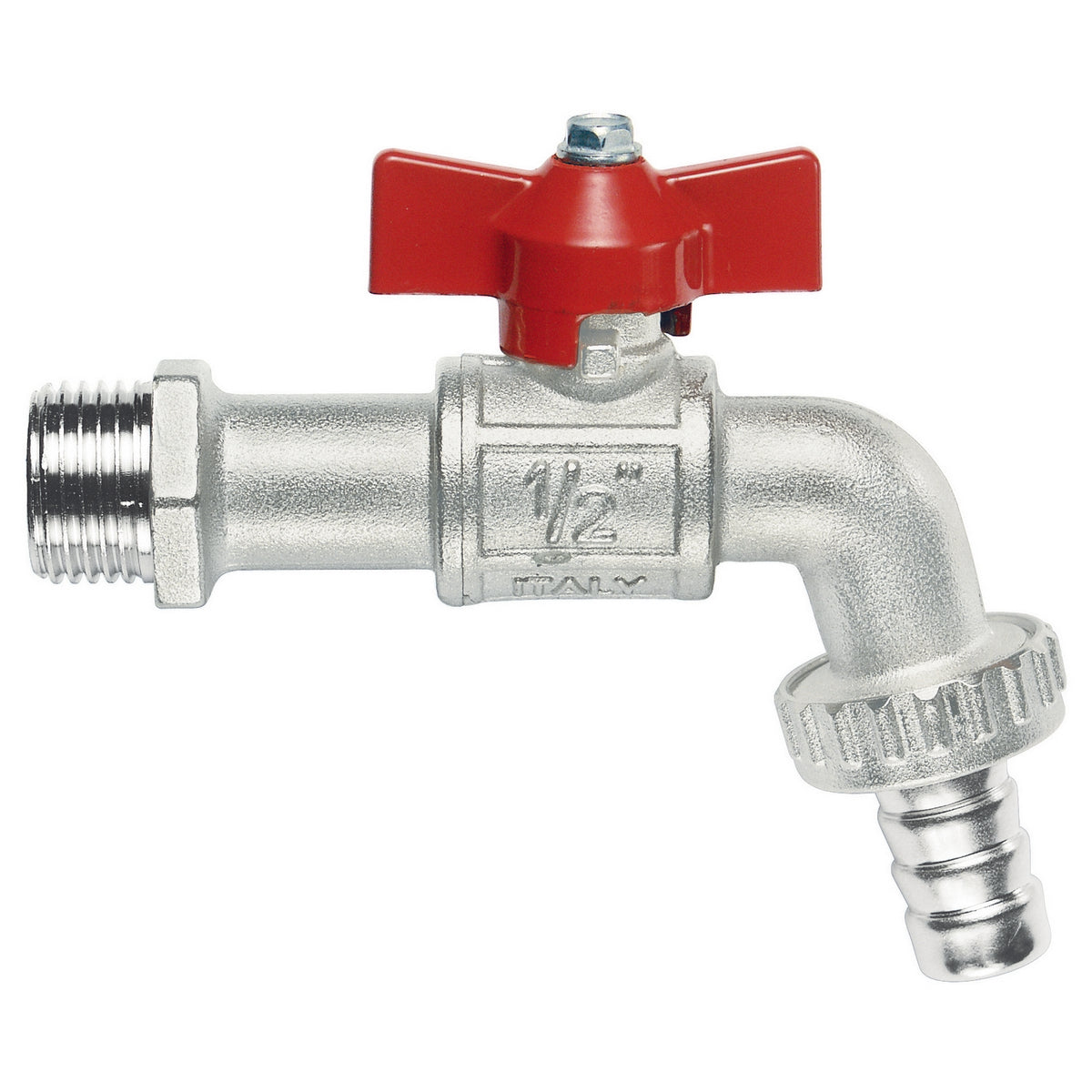 RUBINETTO A SFERA CON PORTAGOMMA A FARFALLA- 1  (DN 25)  12 bar / 174 psi- ITAP- pezzi 1