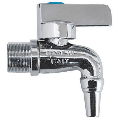 RUBINETTO A SFERA CURVO PER BOTTI CROMATO LUCIDO- 1/2- ENOLG- pezzi 1