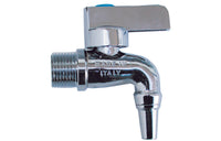 RUBINETTO A SFERA CURVO PER BOTTI CROMATO LUCIDO- 1/2- ENOLG- pezzi 1