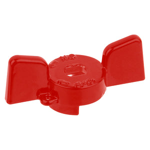 FARFALLA ALLUMINIO ROSSA PER VALVOLE E RUBINETTI BUGATTI- 1/2- BUGAT- pezzi 1