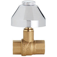 VALVOLA A SFERA DA INCASSO FF CON CAPPUCCIO E CAMPANA CROMATI- 1/2  DN 15  PN 40- FIV- pezzi 1