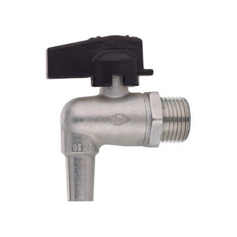 RUBINETTO A SFERA A SQUADRA PER OLIO CON LEVETTA NERA- 1/2  DN 10  PN 10- FIV- pezzi 1