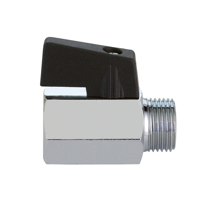 RUBINETTO A SFERA MASCHIO FEMMINA CROMATO- 3/8  DN 8  PN 10- FIV- pezzi 1