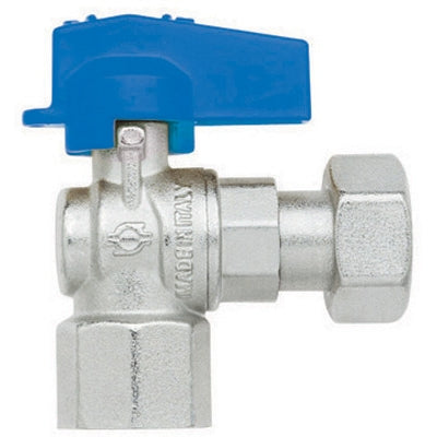 RUBINETTO A SFERA SQUADRA FEMMINA - DADO GIREVOLE  FEMMINA- 1/2 x 1/2  DN 10  PN 10- FIV- pezzi 1