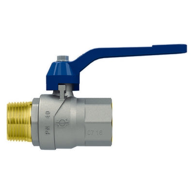 VALVOLA A SFERA P.T. CON LEVA EVOLUTION MASCHIO-FEMMINA- 1/2  DN 15  PN 50- FIV- pezzi 1