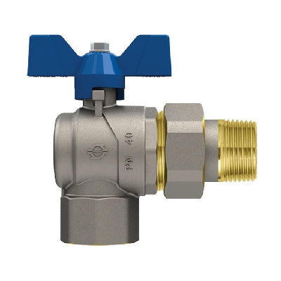 VALVOLA A SFERA P.T. CON FARFALLA A SQUADRA EVOLUTION FEMMINA-BOCCHETT- 1 x 1 DN 25  PN 30- FIV- pezzi 1