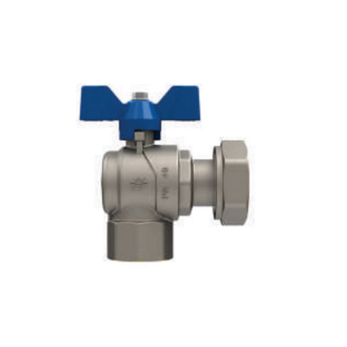 VALVOLA A SFERA CON FARFALLA A SQUADRA EVOLUTION FEMMINA DADO GIREVOLE- 3/4 x 3/4  DN 20  PN 40- FIV- pezzi 1