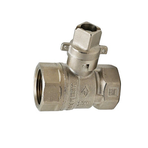 VALVOLA A SFERA FF QUADRO PIOMBABILE- 3/4 DN 20  PN 25- BUGAT- pezzi 1