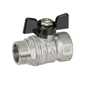 VALVOLA A SFERA MF CON FARFALLA- 1/2 DN 15 F-BRICO- FAIDF- pezzi 1