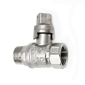 VALVOLA A SFERA MASCHIO/FEMMINA QUADRO PIOMBABILE- 1/2 DN 15  PN 40- BUGAT- pezzi 1