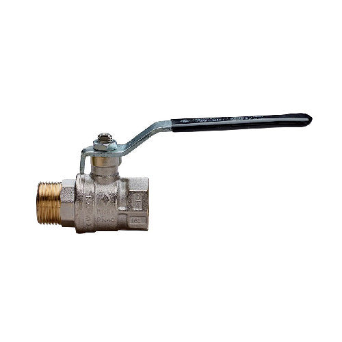 VALVOLA A SFERA A PASSAGGIO TOTALE MF LEVA ACCIAIO- 1  DN 25  PN40- RB- pezzi 1