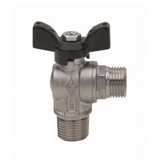 VALVOLA A SFERA A SQUADRA FIL. M ATT. M PER TUBO FLESSIBILE UNI 9891- 1/2 x 1/2  DN 15  PN 30- RB- pezzi 1