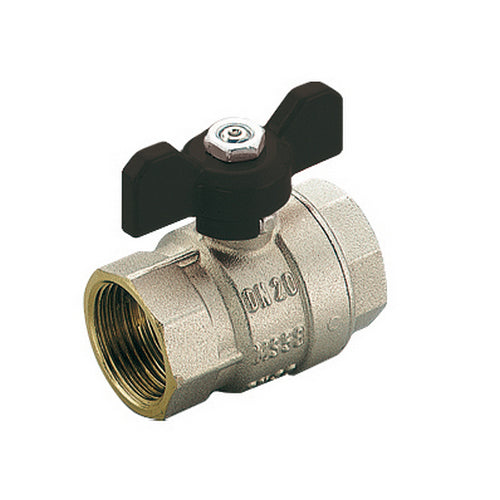 VALVOLA A SFERA FF SCIROCCO PASSAGGIO TOTALE CON FARFALLA- 1/2  DN 15   PN 50- TIEMM- pezzi 1