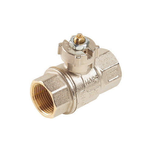 VALVOLA A SFERA PASSAGGIO TOTALE URAGANO FF PIOMBABILE- 1/2  DN 15  PN 64- TIEMM- pezzi 1