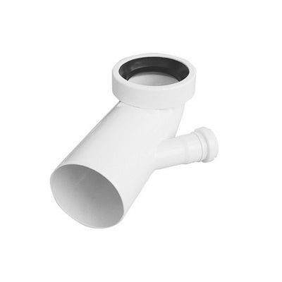 CURVA BIANCA WC ATTACCO BICCHIERE  SX  VALSIR- Diam. 110 / 50- VALSI- pezzi 1