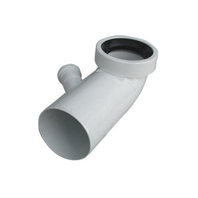 CURVA BIANCA WC ATTACCO BICCHIERE  DX  VALSIR- Diam. 110 / 50- VALSI- pezzi 1