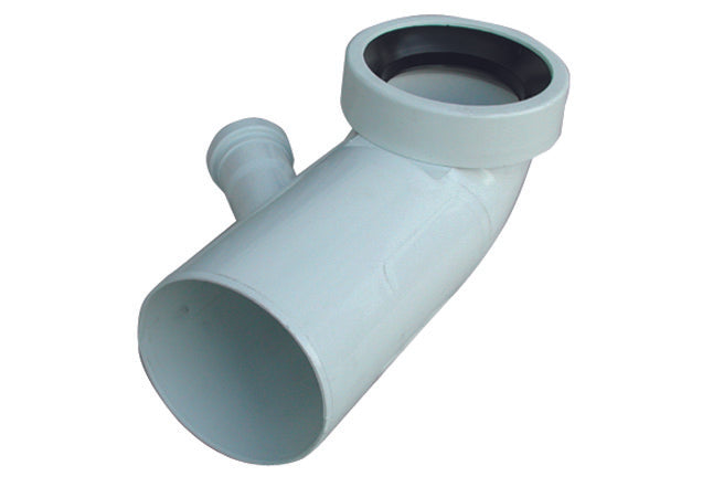 CURVA BIANCA WC ATTACCO BICCHIERE  DX  VALSIR- Diam. 110 / 50- VALSI- pezzi 1