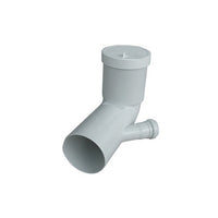 CURVA BIANCA WC PROLUNGATA ATTACCO BICCHIERE SX  VALSIR- Diam. 110 / 40- VALSI- pezzi 1