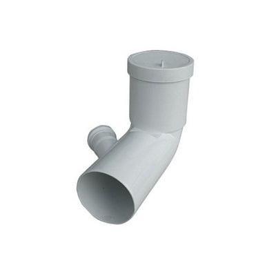 CURVA BIANCA WC PROLUNGATA ATTACCO BICCHIERE DX  VALSIR- Diam. 110 / 40- VALSI- pezzi 1