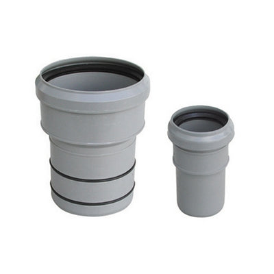 TRONCHETTO PP RIDUZIONE AL PVC VALSIR- Diam. F 75 x M 82 lungh. 80- VALSI- pezzi 1