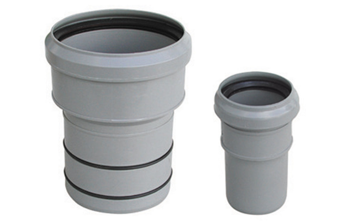 TRONCHETTO PP RIDUZIONE AL PVC VALSIR- Diam. F 90 x M 100 lungh. 80- VALSI- pezzi 1