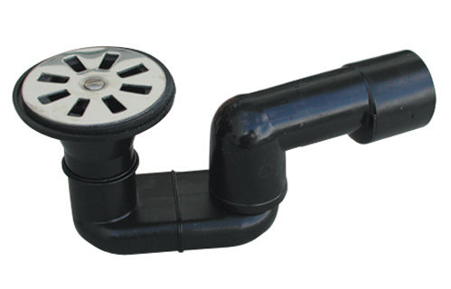 SIFONE DOCCIA PEHD NERO SALDABILE CON USCITA DIAM.40  VALSIR- Ingr. 80- VALSI- pezzi 5