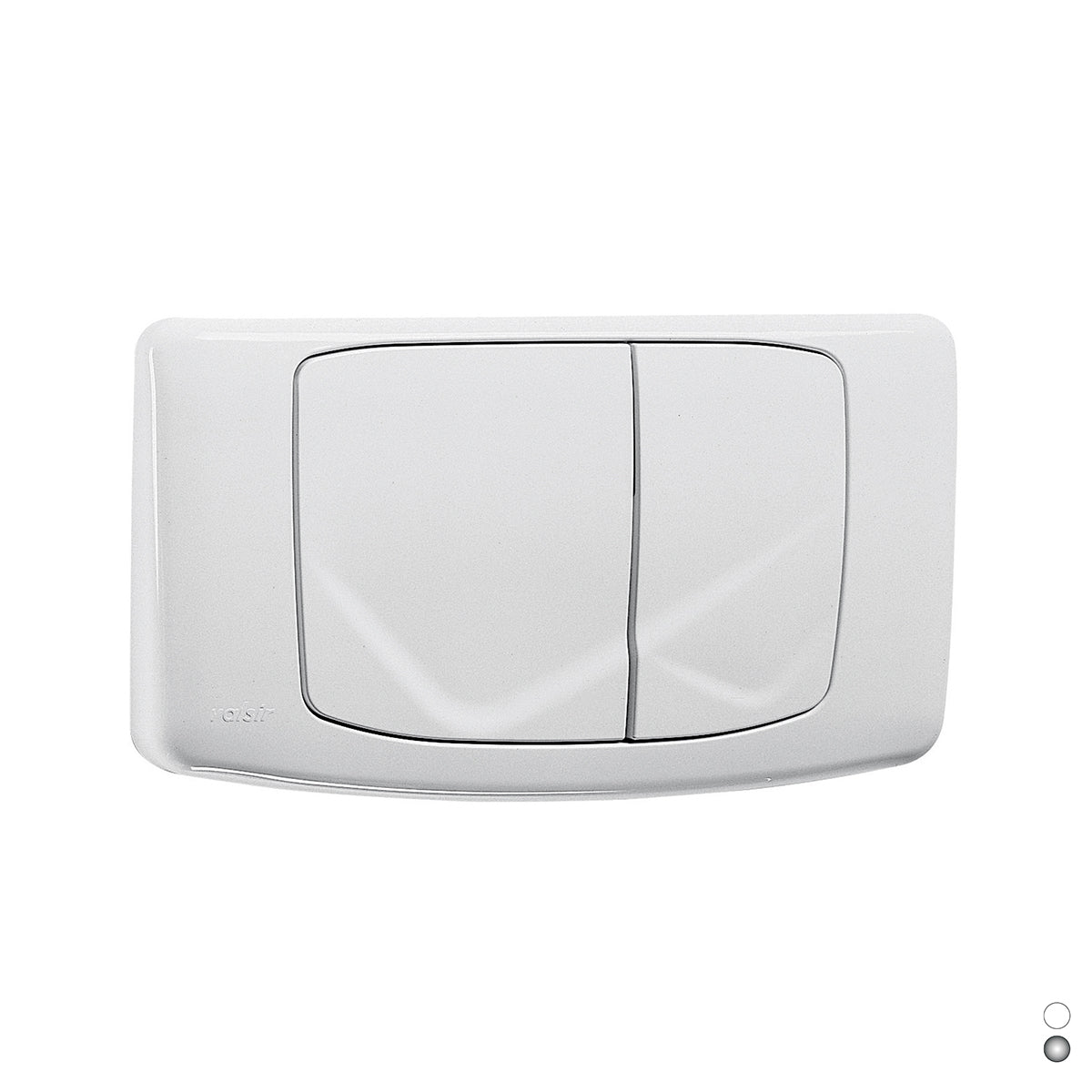 PLACCA DOPPIA SCARICO RIOS VALSIR- Cromato Lucido- VALSI- pezzi 1