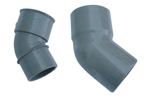 CURVA 45  ° MF PVC GRIGIO- Diam. 40- senza- pezzi 1