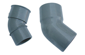 CURVA 45  ° MF PVC GRIGIO- Diam. 100- senza- pezzi 1