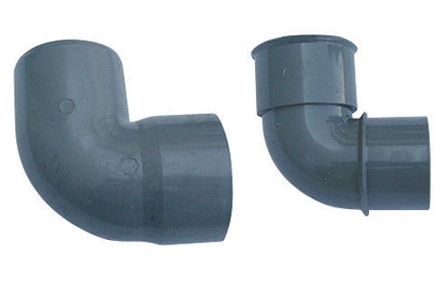 CURVA 87  °30' MF PVC GRIGIO- Diam. 100- senza- pezzi 1