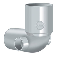 CURVA WC CON 2 ATTACCHI LATERALI- D. 100-40-40- NICOL- pezzi 1