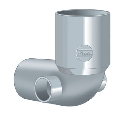 CURVA WC CON 2 ATTACCHI LATERALI- Diam. 100/50/50- NICOL- pezzi 1