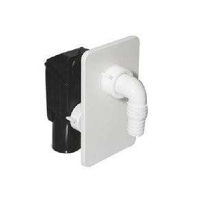 SIFONE LAVATRICE AD INCASSO CON PLACCA BIANCA BONOMINI- Diam. 40- BONOM- pezzi 1