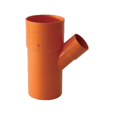 DERIVAZIONE  45  ° RIDOTTE IN PVC ARANCIO- Diam. 125 x 40- ESCLU- pezzi 1
