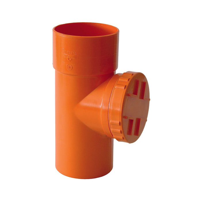 ISPEZIONE LINEARE PVC ARANCIO- Diam. 125- senza- pezzi 1