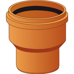 RIDUZIONE CONICA CONCENTRICA PVC ARANCIO- Diam. 125/100- NICOL- pezzi 1