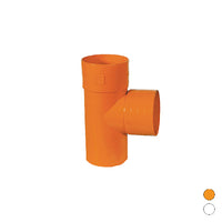 DERIVAZIONE  87  °  IN PVC ARANCIO- Diam. 100- ESCLU- pezzi 1